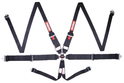 Racequip - RaceQuip 747007RQP Camlock 6PT HANS Harness Black 3" Lap 3-2" Shoulder 2" Sub
