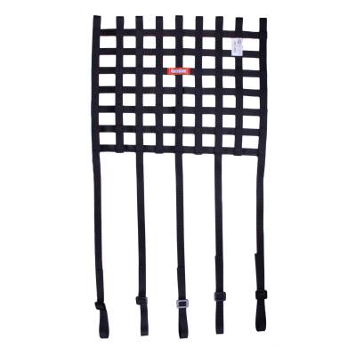 Racequip - RaceQuip 825001RQP Ribbon Window Net Black 15"H x 18"W w/1" Straps