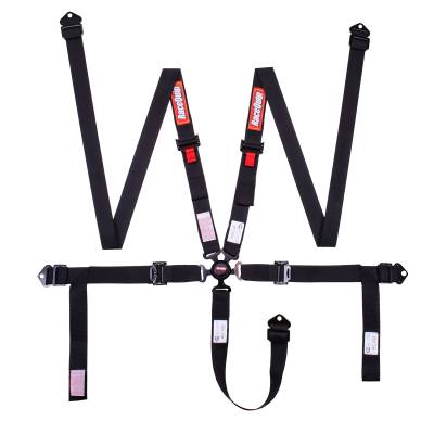 Racequip - RaceQuip 841001RQP Camlock 5 Point Harness Black 2" Belts