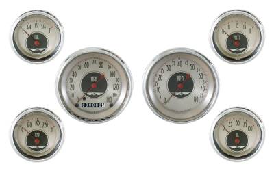 Classic Instruments - Classic Instruments AN01SHC American Nickel 6-Gauge Set for GM