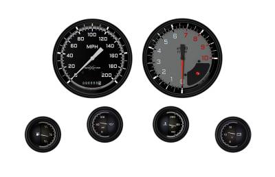Classic Instruments - Classic Instruments AX51GBLF Gauge Set