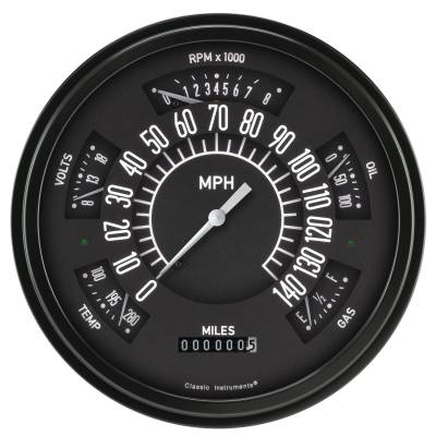 Classic Instruments - Classic Instruments FB66B 66-77 Ford Bronco Gauge Set