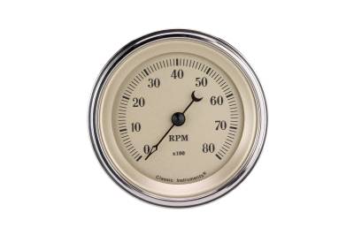 Classic Instruments - Classic Instruments FC3380SLF Tachometer 8k Gauge for 33-34 Ford 3-3/8"