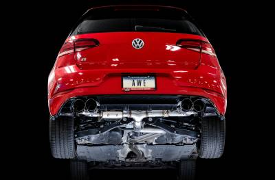 AWE Tuning - AWE Tuning 3025-42066 18-19 VW Golf R 2.0 AWD Hatchback Exhaust Kit