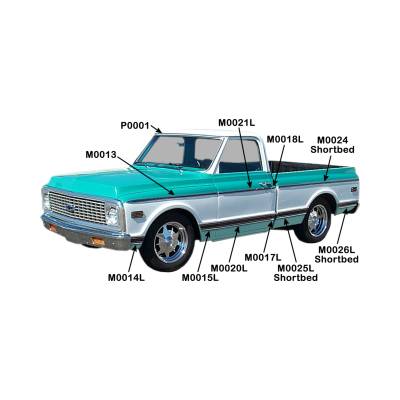 Brothers Trucks - Brothers Trucks M0021L-69 Door Molding