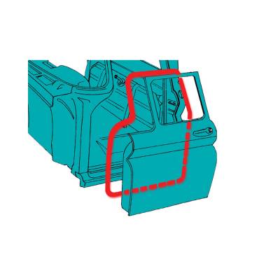 Brothers Trucks - Brothers Trucks DFS6772 Chevy & GMC Door Seal