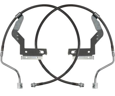 Carli Suspension - Carli CS-FORDBBL-LVL-17-F Braided Brake Lines Front Only for 17-26 F250/F350 4WD