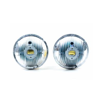 Retrobright - Retrobright LFRB175 Yellow Lens 5.75" Round Conversion Headlight Housing EACH