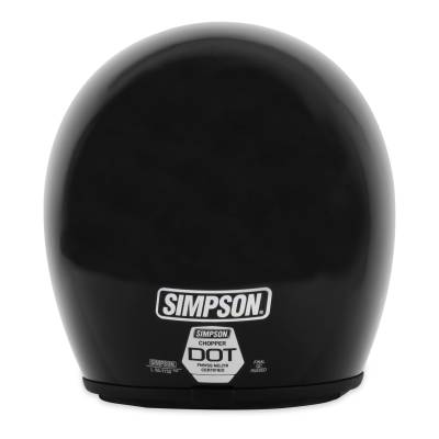 Simpson Motorcycle - Simpson Motorcycle CHOP22X Chopper 2X-Large Motorcycle Helmet Gloss Black