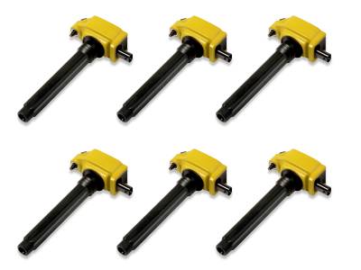 SuperChips - Superchips 4445-CP6 Ignition Coil Kit 6pk Yellow for 11-18 Jeep/Ram/Dodge 3.6L