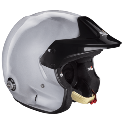 Stilo - Stilo AA0112AF2T54 Venti Trophy Jet X-Small Auto Racing Helmet Gloss Silver