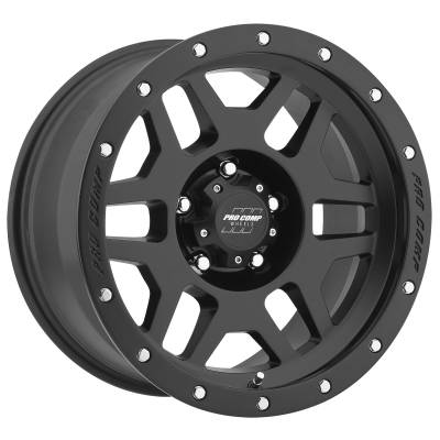 Pro Comp Wheels - Pro Comp Wheels PA41 PHASER 17x9 5x5.0 -6mm Satin Black PXA5041-7973