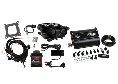 FiTech Fuel Injection - FiTech 35221 Go EFI Classic Black 650 HP EFI System w/Force Fuel Delivery Master