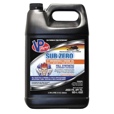 VP Racing Fuels - VP Racing Fuels VP7110004 Sub-Zero SYN 2T Snowmobile Engine Oil Gallon