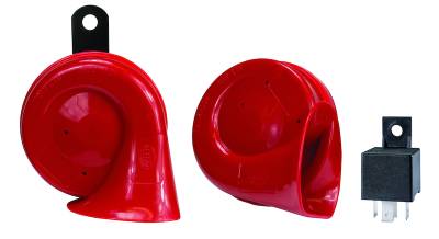 Hella - HELLA 007424801 Twin Trumpet 12V Horn Kit w/Bracket for Passenger Car