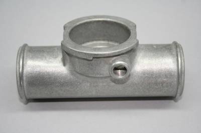 PRW - PRW 5292202 Inline Coolant Hose Filler 1.50"/1.50" Male Hose Barb Aluminum
