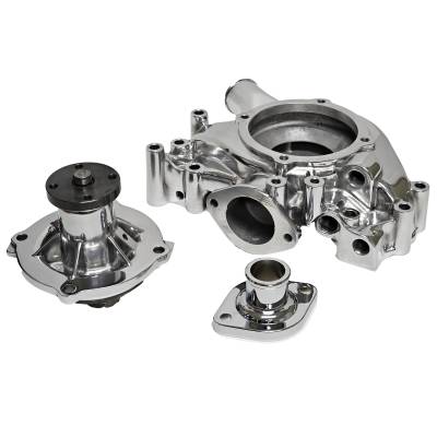 PRW - PRW 1444012 Water Pump Kit & Housing Chrysler Mopar 361-440 1958-71 Hemi & BB