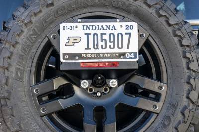 LoD Offroad - LoD Offroad JLP1811 Dest Spare Tire License Plate Relo Kit for 18+ Jeep Wrangler
