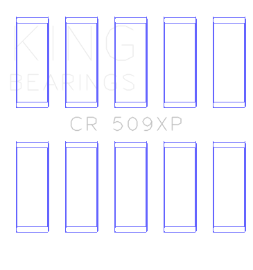 King Engine Bearings - King Bearings CR 509XP Connecting Rod Bering Set for Ford ST 2.5L TURBO HYDA