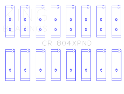 King Engine Bearings - King Bearings CR 804XPND STDX Connecting Rod Bering Set