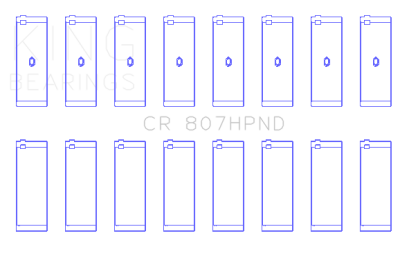 King Engine Bearings - King CR 807HPND 030 CONROD BEARING SET Chevy SBC GEN III/IV LS 4.8/5.3 5.7/6.0