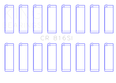 King Engine Bearings - King Bearings CR 816SI Connecting Rod Bering Set for Ford 370 429 460 16V