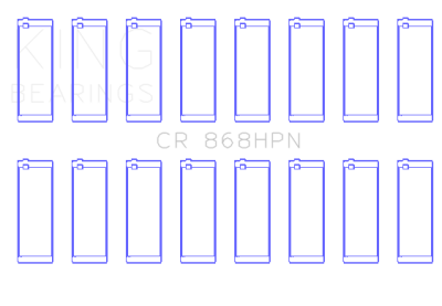 King Engine Bearings - King Bearings CR 868HPN STDX Connecting Rod Bearing for Ford V8 4.6L/5.4L SOHC
