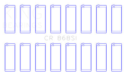 King Engine Bearings - King Bearings CR 868SI0.5 Connecting Rod Bering Set for Ford V8 4.6L/5.4L SOHC