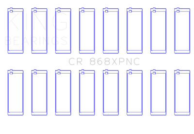 King Engine Bearings - King Bearings CR 868XPNC Connecting Rod Bering Set for Ford V8 4.6L/5.4L SOHC