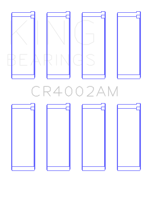 King Engine Bearings - King Bearings CR4002AM Connecting Rod Bering Set for MAZDA 323 1.6 B6