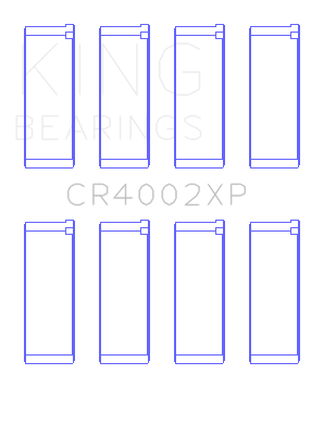 King Engine Bearings - King Bearings CR4002XP STDX Connecting Rod Set for Mazda B6/ZM/B5