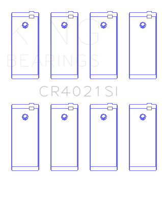 King Engine Bearings - King Bearings CR4021SI Connecting Rod Bering Set for ESCORT 1.9 1987/89