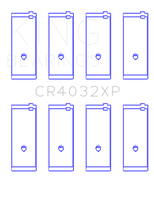 King Engine Bearings - King Bearings CR4032XP Connecting Rod SET for Toyota 4AGE 4AGZE 16V 1.6L