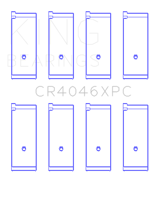 King Engine Bearings - King Bearings CR4046XPC Connecting Rod Set for Honda B20B4 D16 ZC 16V