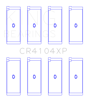 King Engine Bearings - King Bearings CR4104XP STDX Connecting Rod Set for Audi ABB ABM ADP
