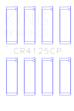 King Engine Bearings - King Bearings CR4125CP Connecting Rod SET for Subaru EJ20/EJ22/EJ25 INCL.TURBO