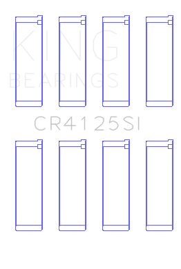 King Engine Bearings - King Bearings CR4125SI Connecting Rod SET for Subaru EJ20/EJ22/EJ25 INCL.TURBO