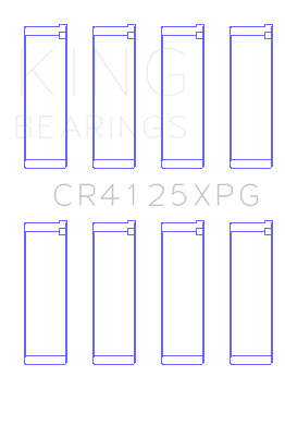King Engine Bearings - King Bearings CR4125XPG Connecting Rod SET for Subaru EJ20/EJ22/EJ25 INCL.TURBO