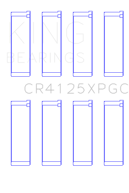 King Engine Bearings - King Bearings CR4125XPGC Connecting Rod SET for Subaru EJ20/EJ22/EJ25 INL.TURBO