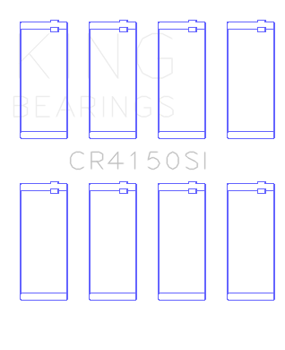 King Engine Bearings - King Bearings CR4150SI Connecting Rod Bearing Set for Ford Zetec 1.6/1.8/2.0