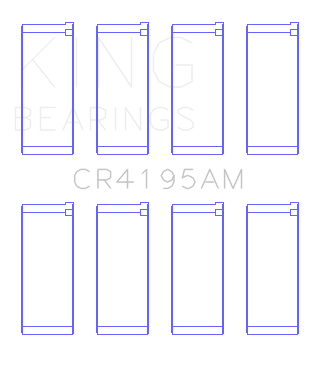 King Engine Bearings - King Bearings CR4195AM Connecting Rod Bering Set for Chrysler NEON ECC ECB