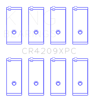 King Engine Bearings - King Bearings CR4209XPC.026 Connecting Rod Bering Set for Toyota 3SGTE 16V 2.0L