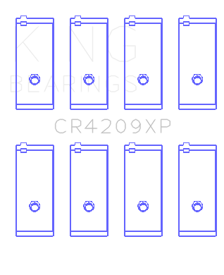 King Engine Bearings - King Bearings CR4209XP Connecting Rod Bering Set for Toyota 3SGTE 16V 2.0L