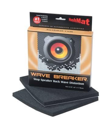 Hushmat - Hushmat 82450 Wave Breaker Kit 2 Pads w/Self Adhesive 8x8"