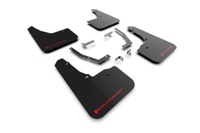 Rally Armor - Rally Armor MF132-UR-BLK-RD Black Mud Flap Red Logo