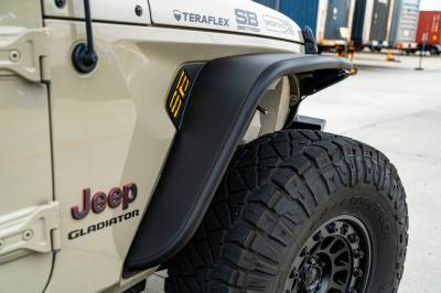 Smittybilt - Smittybilt 77852 XRC Front Tube Fenders Black for 18-24 Jeep Wrangler JL/JT