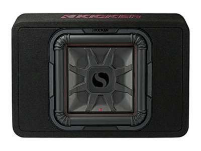 Kicker - Kicker 46TL7T122 Single 12" Solo-Baric L7T 2-Ohm Loaded Subwoofer Enclosure