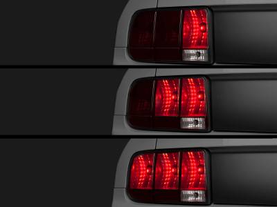 Raxiom - Raxiom 11044 Sequential Taillight Kit Smoked Aggressive for 05-09 Ford Mustang