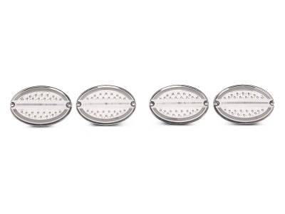 Raxiom - Raxiom CV4608 Axial Series Chrome/Clear LED Taillights for 97-04 Corvette C5