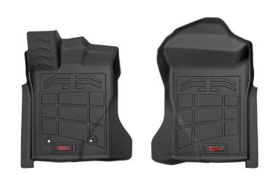 Rough Country Suspension Systems - Rough Country SM51002 Sure-Fit Floor Mats Front Crew Ford Ranger 2WD/4WD 24-25
